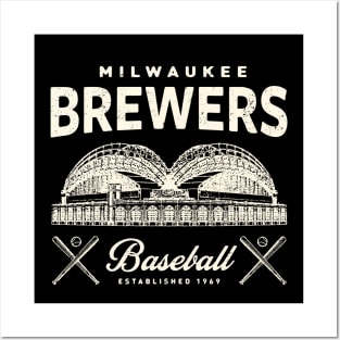 Milwaukee Brewers 1 by Buck Tee Originals Posters and Art